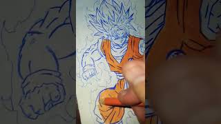 dibuujooo dee gookuuuu super saiyajin blue partr tress