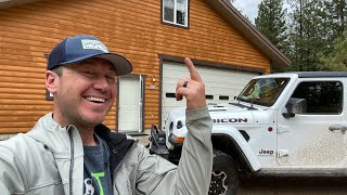 Daily Dirt Vlog. Dr.Tones Cabin Tour. No Fish for Dinner!