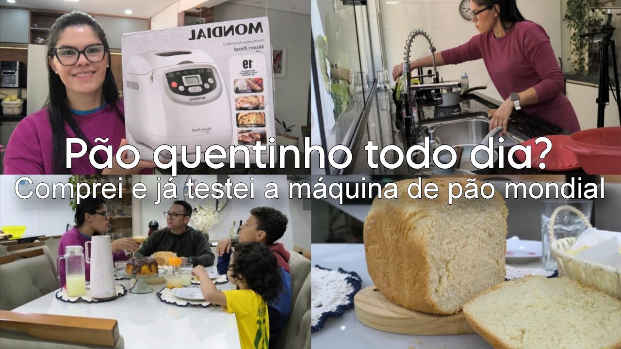 COMPREI E TESTEI A FAMOSA MÁQUINA DE PÃO DA MONDIAL | SERÁ QUE VALE A PENA?? #PANIFICADORAMONDIAL