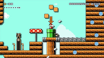 Super Mario Maker Levels: "Airship Obstacle Course"