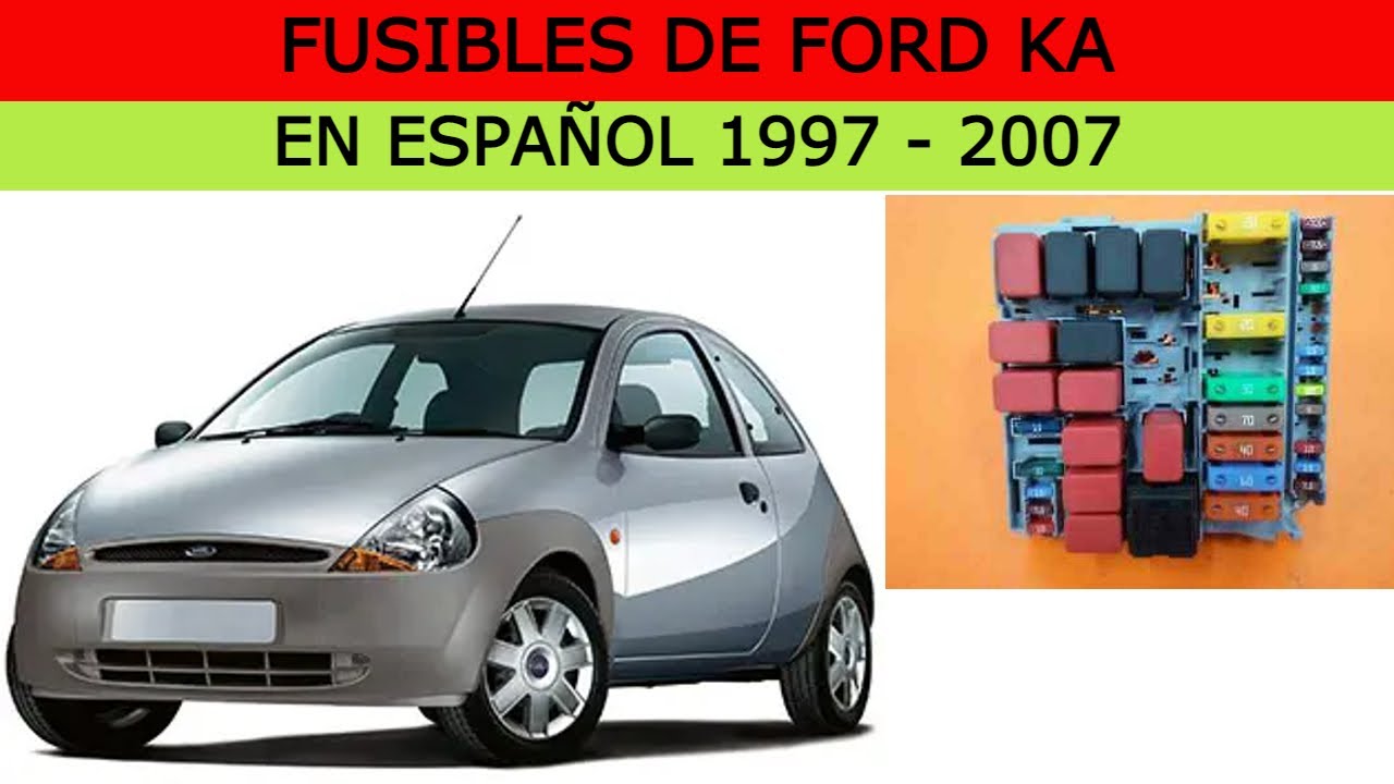 DIAGRAMA DE FUSIBLES FORD KA EN ESPAÑOL* 1997 - 2007 - YouTube
