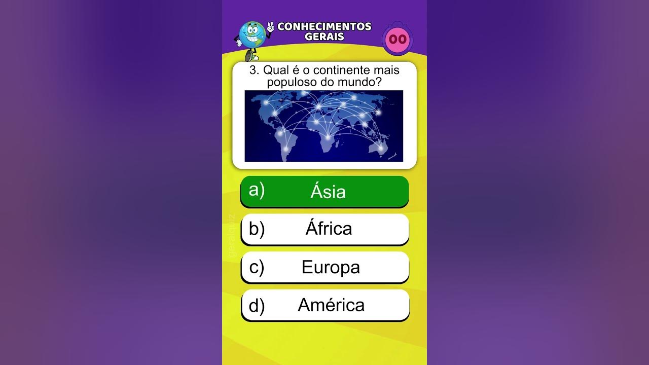 ✓😃😃QUIZ CONHECIMENTOS GERAIS - PERGUNTAS E RESPOSTAS