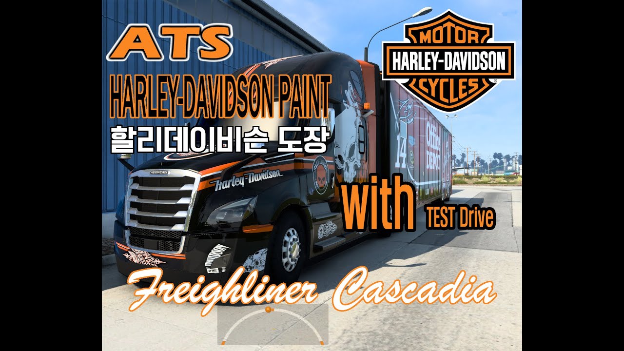 ATS │ Test Drive Toronto → Parry Sound with harley davidson paint Freighliner Cascadia 605HP