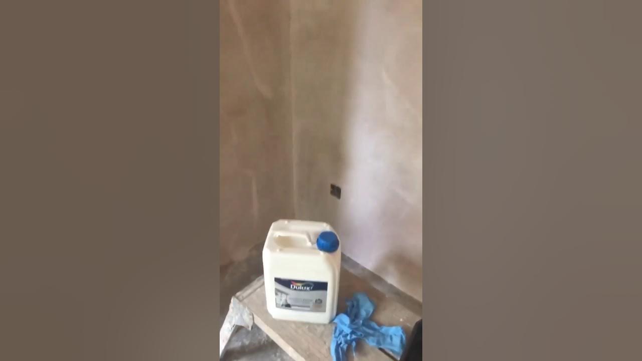 Sealing/protecting plaster, bare plaster finish, unpainted walls. YouTube