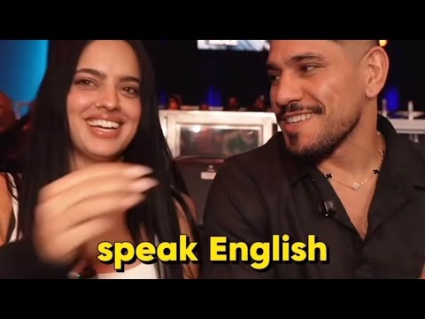 Alex Pereira has been secretly practicing to speak English
