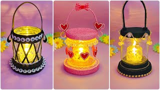 3 Ideas 💡 Decorative Lantern From Recycled Glass Jar