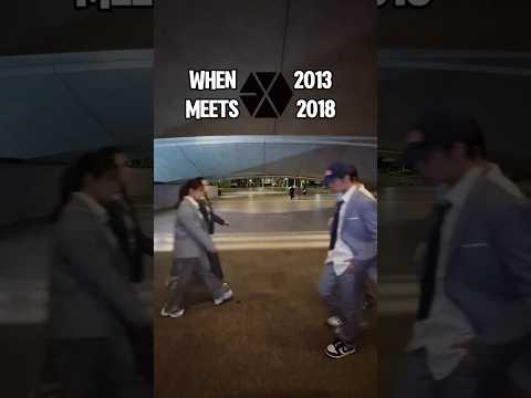 when 2013 meets 2018 #exol #baekhyun #chanyeol #sehun #xiumin #kai #kyungsoo #lay #chen #exo #fyp