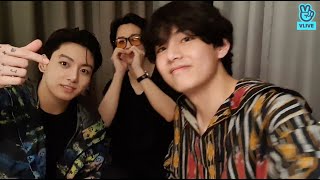 [ENGSUB] BTS Live Jimin & Taehyung & Jungkook 💜🥰 Hotel in LA after PDT Concert   {Full}