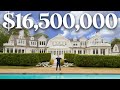 INSIDE a MASSIVE $16 Million Hamptons Home with SECRET ROOMS