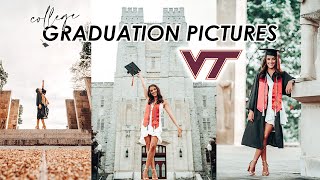 TAKE MY GRADUATION PHOTOS WITH ME AT VIRGINIA TECH *behind the scenes of my graduation photos*