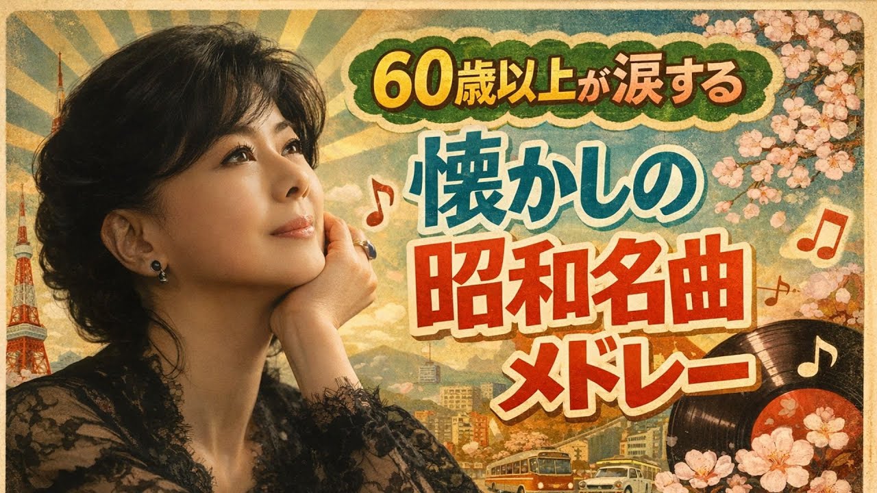 🎶 60歳以上が涙する懐かしの昭和名曲メドレー 🎶昭和の名曲 歌謡曲メドレー|60・70・80年代の心に響く名曲集 - YouTube