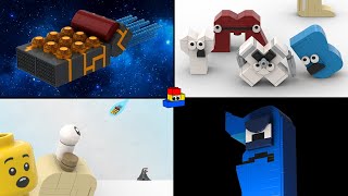 How to make the Alphabet Lore Superhero Forms out of LEGO (L. M, Ñ O: P!  and Ultra Ñ,.;:!) 