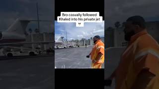 bro casually followed Khalid into his private jet 💀 #memes