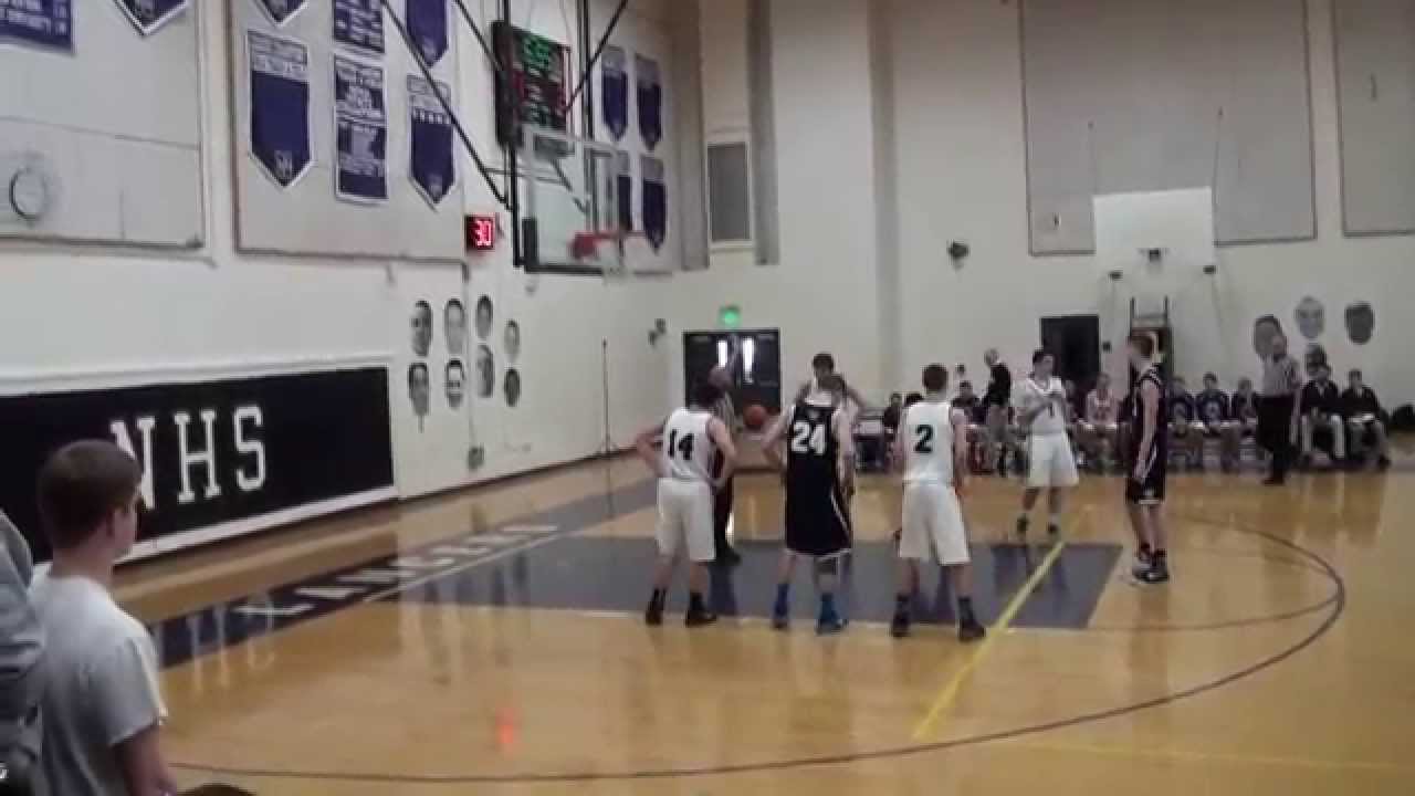 Norton vs Archbishop Williams MIAA D3 boys basketball playoff game played on 2/28/15