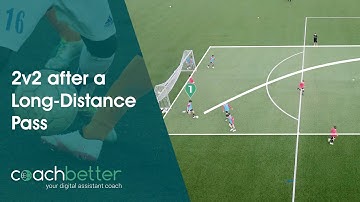 Attack & Defend 💥 | 2v2 after a Long Distance Pass ⚽ | coachbetter