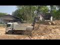 งานถมดินปรับระดับขนาดพื้นที่ 1 งาน สูง 80 cm ต.บ้านต๋อม อ.เมือง จ.พะเยา excavator and truck EP.2