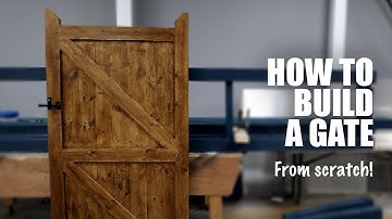 How To Build a Morticed and Tenon Garden Gate Just Using Hand Tools | Innovate Project