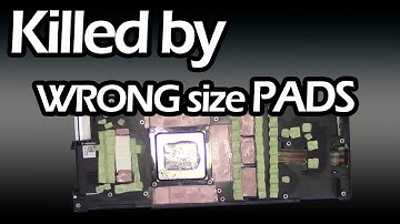 Can you kill GPU by using wrong size pads ?