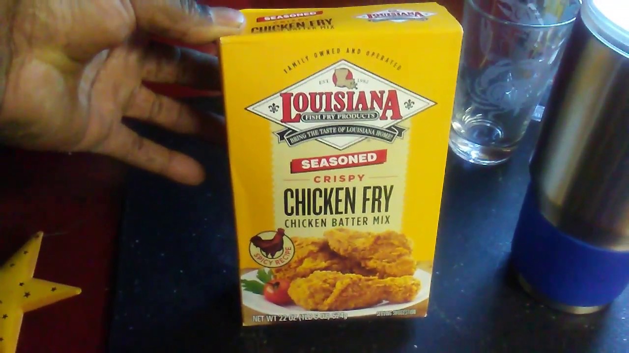 Making Fried Chicken with Louisiana Chicken Fry Mix ???? - YouTube
