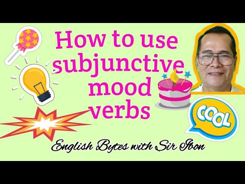 HOW TO USE SUBJUNCTIVE MOOD English Bytes with Sir Ibon