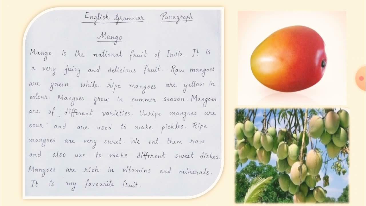 Mango Short paragraph YouTube