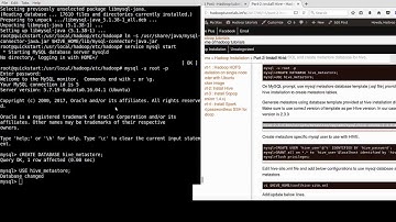 5. Install Hive - Create mysql Hive metastore database