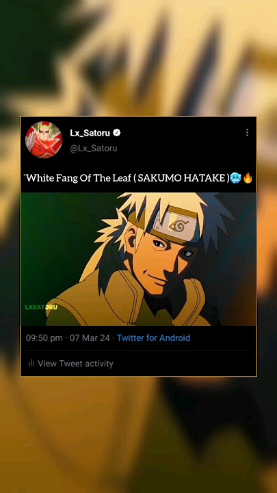 White Fang Of The Leaf ( SAKUMO HATAKE )🥶🔥 EDIT