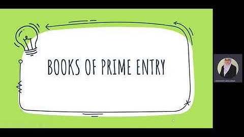 BOOKS OF PRIME ENTRY