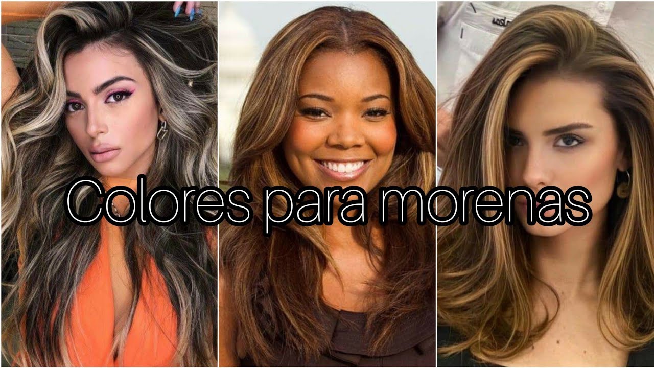 Serrado simpático Copiar COLORES de CABELLO para PIEL MORENA / COLOR de PELO que FAVORECEN para  PIELES MORENAS CLARAS 2022 - YouTube