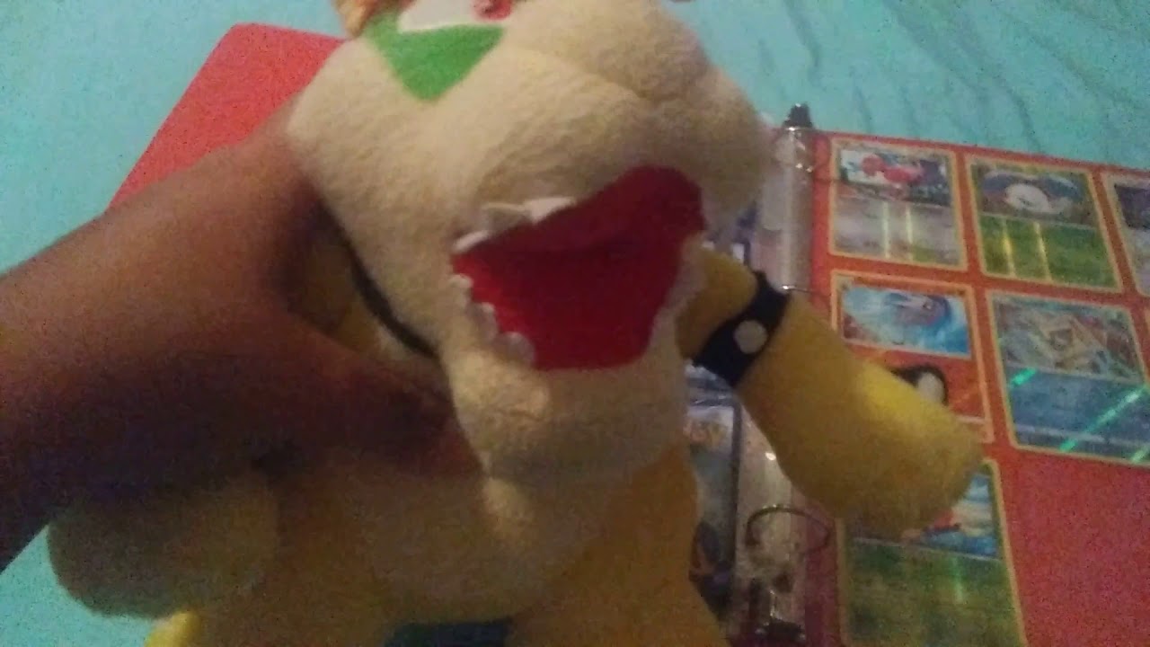 Bowser loves Pokemon cards