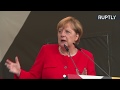 Предвыборный митинг канцлера Германии Ангелы Меркель в Бранденбурге
