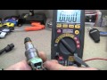 Using a Multimeter to Test Fuel Injector Using Resistance (Ohms)