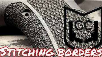 How to properly finish borders before stippling