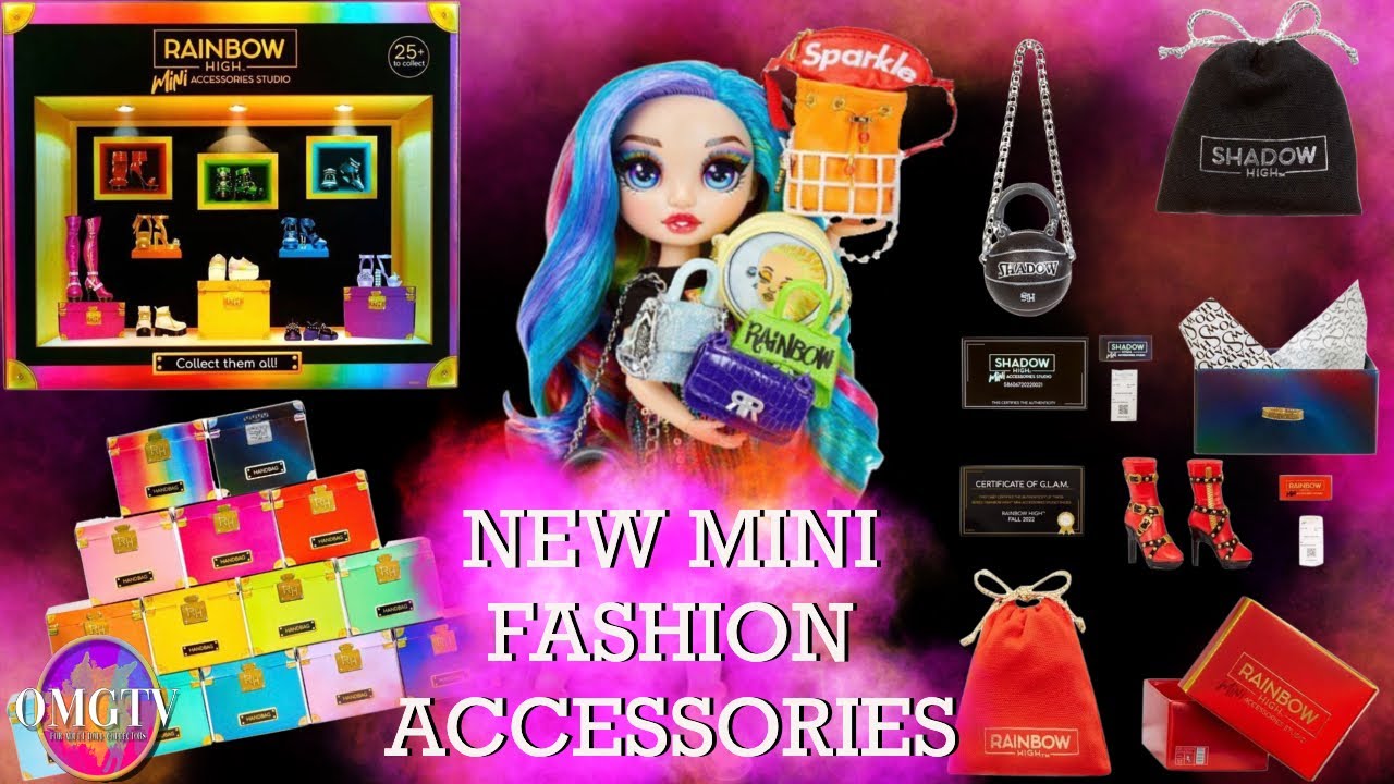 NEW RAINBOW HIGH MINI FASHION ACCESSORIES PACK, SHOES AND HANDBAGS! 👠👛 