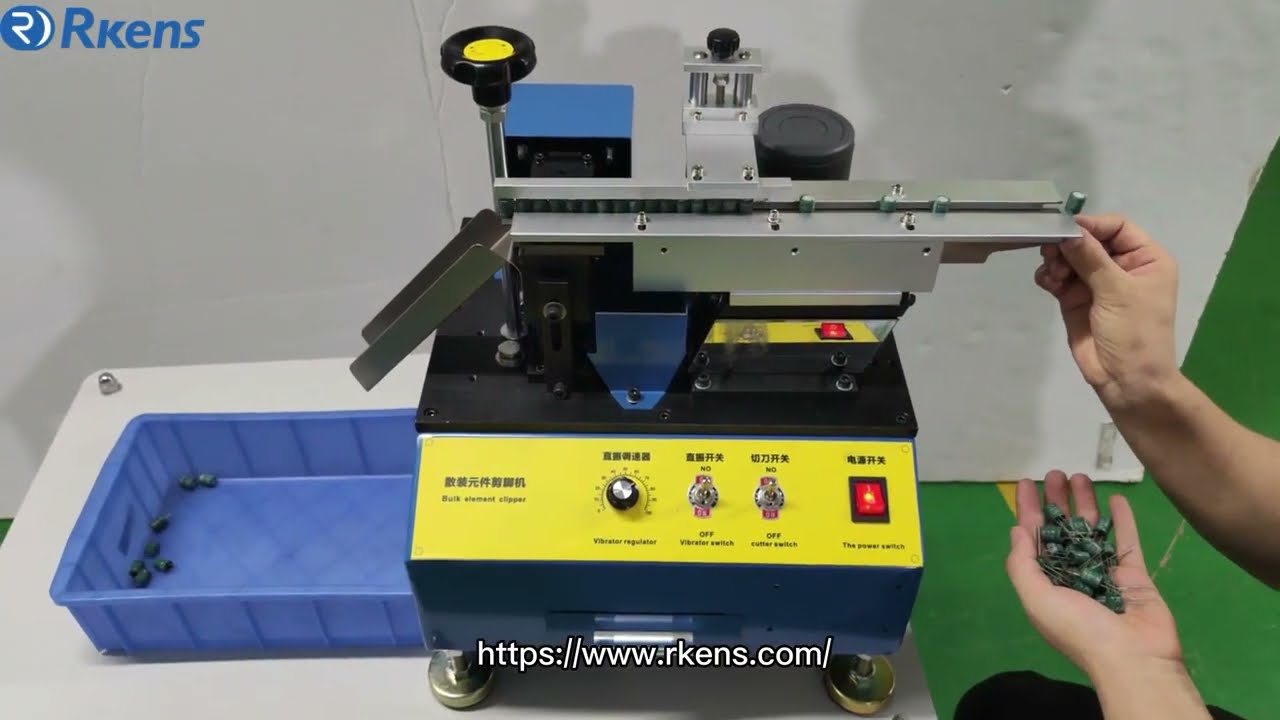 Manual loading radial components lead cutting machine bowl feeder optional