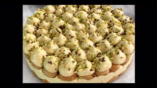 Ultimate Italian NO BAKE  PISTACHIO CAKE TIRAMISU so Creamy and Fluffy in Every Bite! | Day 64 of 90