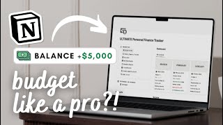 ULTIMATE Personal Finance Tracker (budget, expenses, debt tracker) | Notion Template Tour