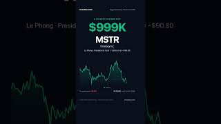 MicroStrategy’s President Just Bought $999K of His Own Stock... 🤯🚀