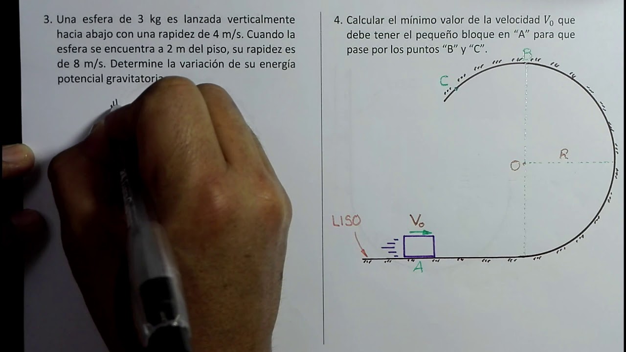 Energá Mecánica (Problemas tipo Examen de Admisión)