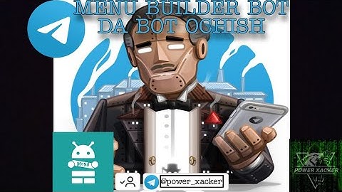 Telegramda bot ochish | Bot yaratish menu builder bot |