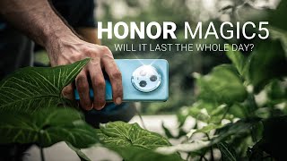 Will the HONOR Magic5 last a whole day of heavy use? 🤨