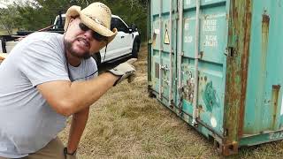 How to raise a Shipping Container - Detailed guide. No crane? No Problem. Simple tools.