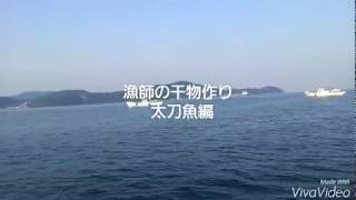 漁師の干物作り　太刀魚編