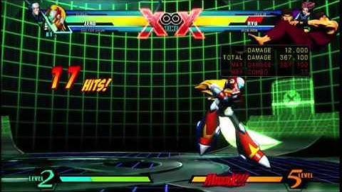 UMVC3: Midscreen Zero/Vergil Buster confirm with Missiles Extension.