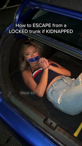 How to ESCAPE from a locked TRUNK if YOU'RE KIDNAPPED