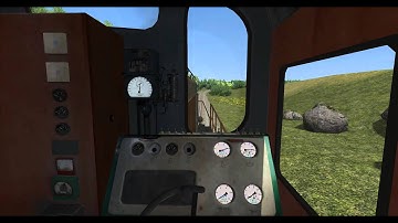Train Simulator 2013. TGM3 cab sound test on run.
