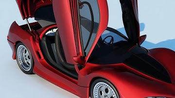 3DS MAX Concept Car Rendering Design 3