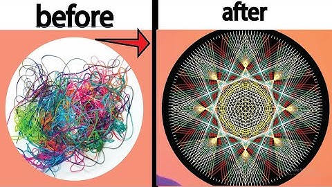 THE SECRET OF STRING ART PART 2 // string art tutorial