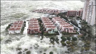البحر يلتهم جزءا من تركيا! شاهد أقوي وأخطر فيضانات تضرب أزمير! المدينة صارت بحر