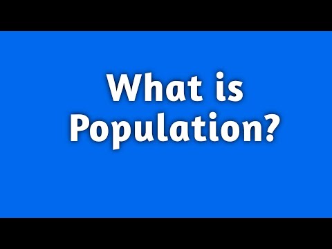 Video: Wat Is Een Populatie?